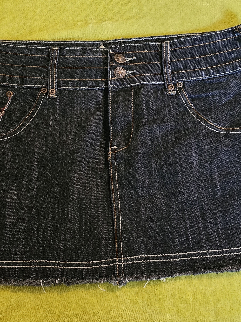 Dark Wash Denim Mini Skirt - Classic Casual